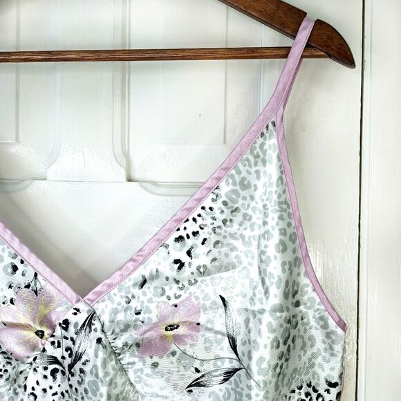 Jones New York Silky Floral Leopard Print Camisole Top Sz XL - Picture 2 of 10